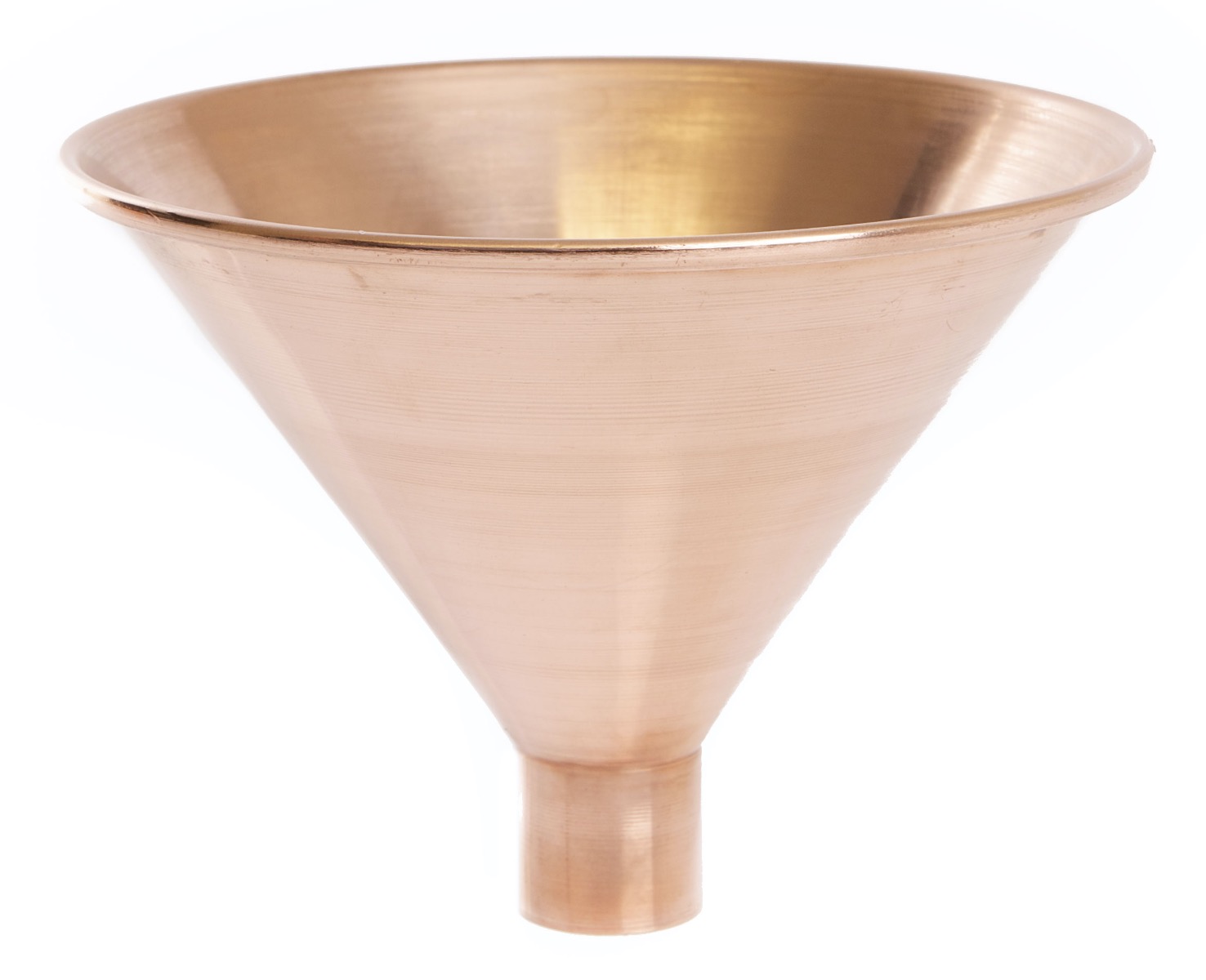 Round Copper Tundish with 42mm Dia.Plain Tail P4378