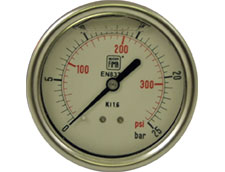 2 1/2" Oil Filled Pressure Gauge 0-28 Bar 1/4" BSP