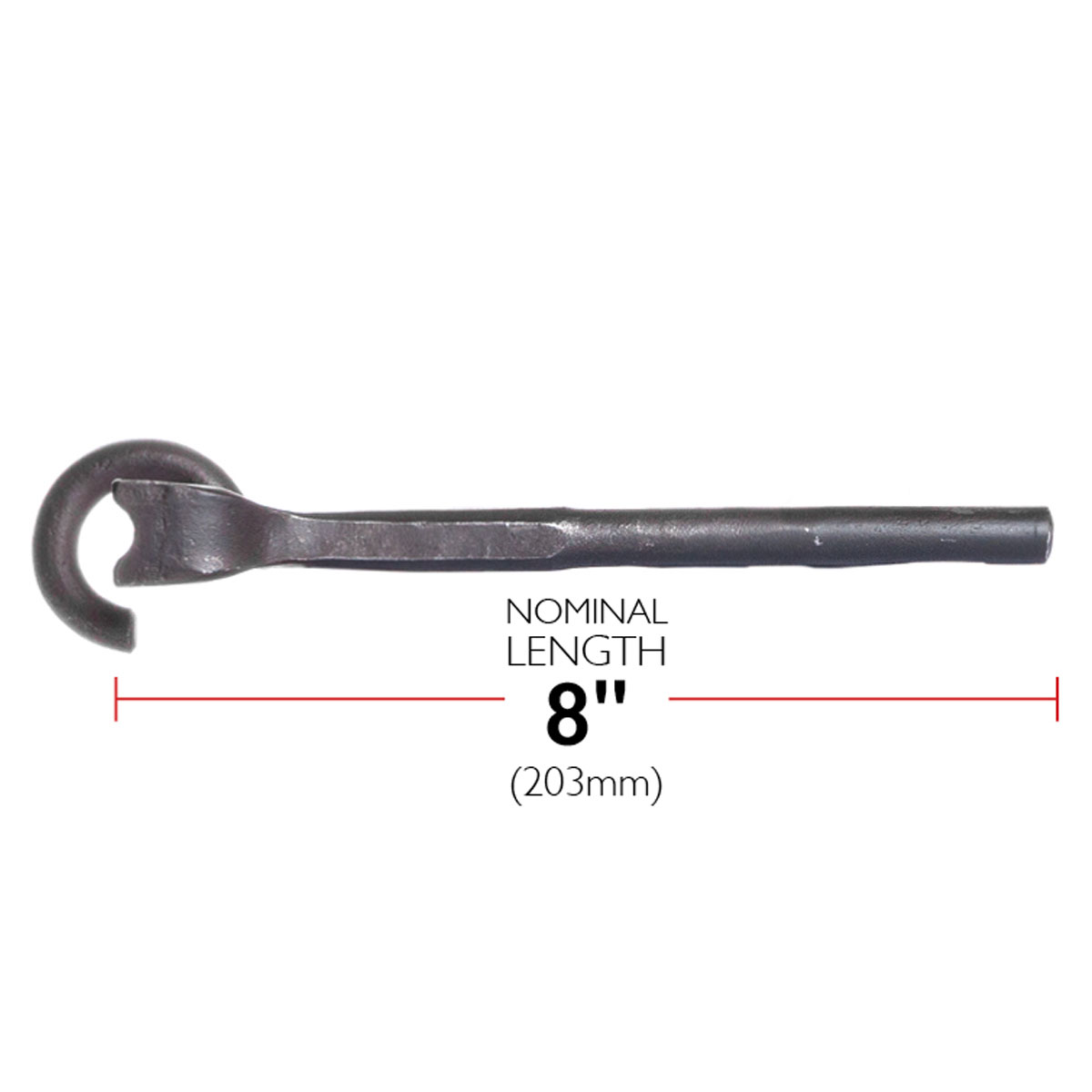 8" Forged Steel Valve Wheel Key