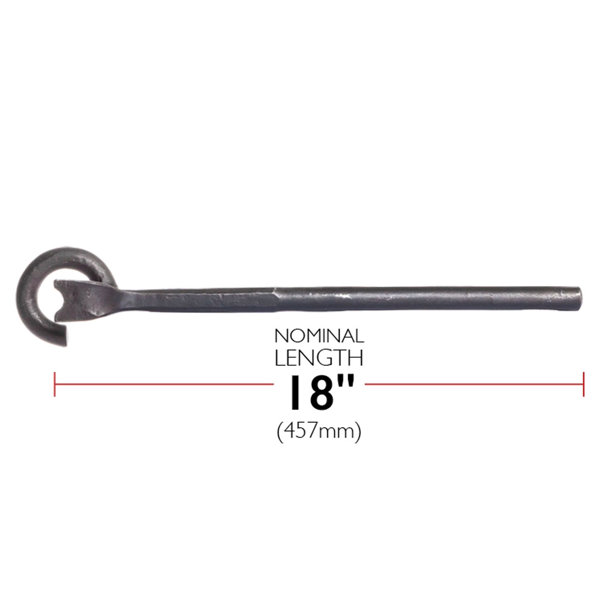 18" Forged Steel Valve Wheel Key