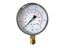 4"Dial Pressure Gauge 0-200psi/bar 3/8"BSP Bottom Connection