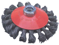 100mm Diameter Twist Knot Wire Brush M14 Thread