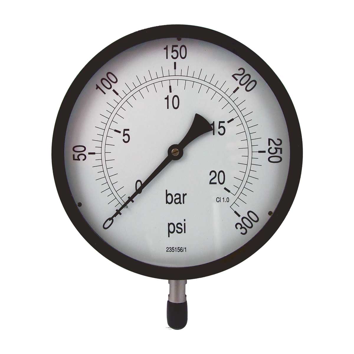 10" Dial Pressure Gauge 0-300psi/bar 1/2"BSP Bottom Conn.