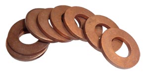 11/16" ID x 1 1/8" OD x 1/8" Thick Copper Washer