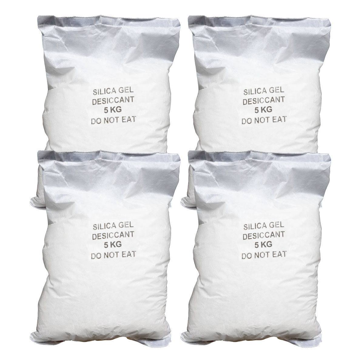 White Silica Gel In Sewn Cotton Bags : 4 x 5Kg Bags