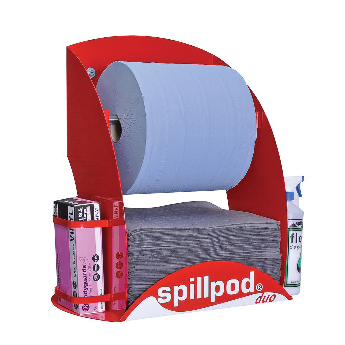 SpillPod Duo - Blue 2-ply 1000 Sheet Paper Roll