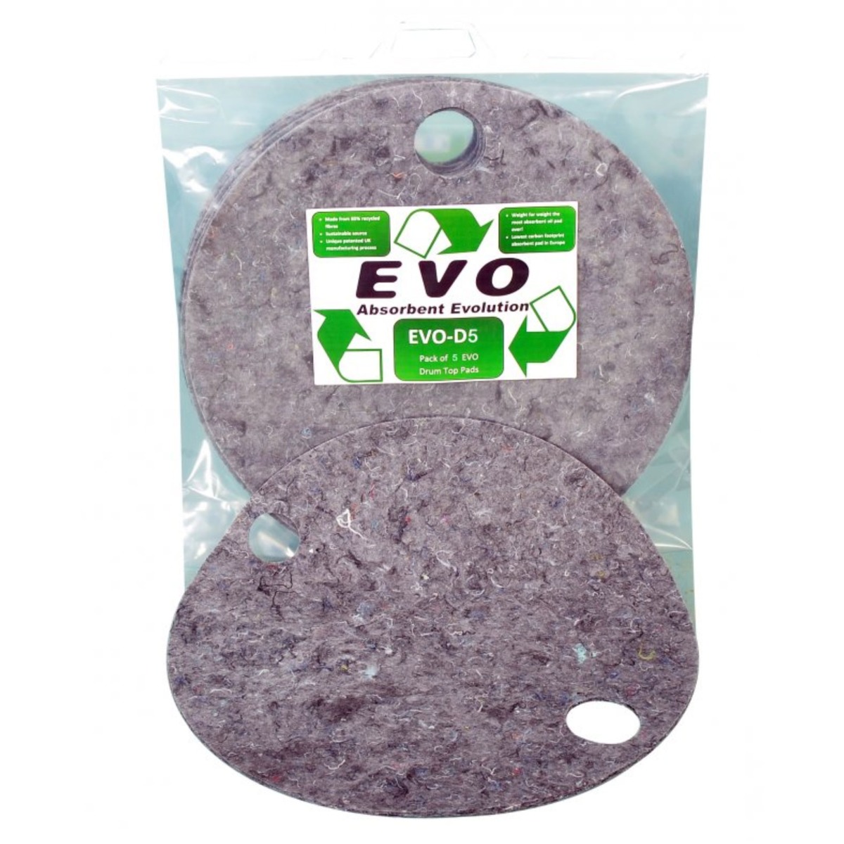 EVO Absorbent Drum Top Pad - Absorbs 8L - Pack of 5