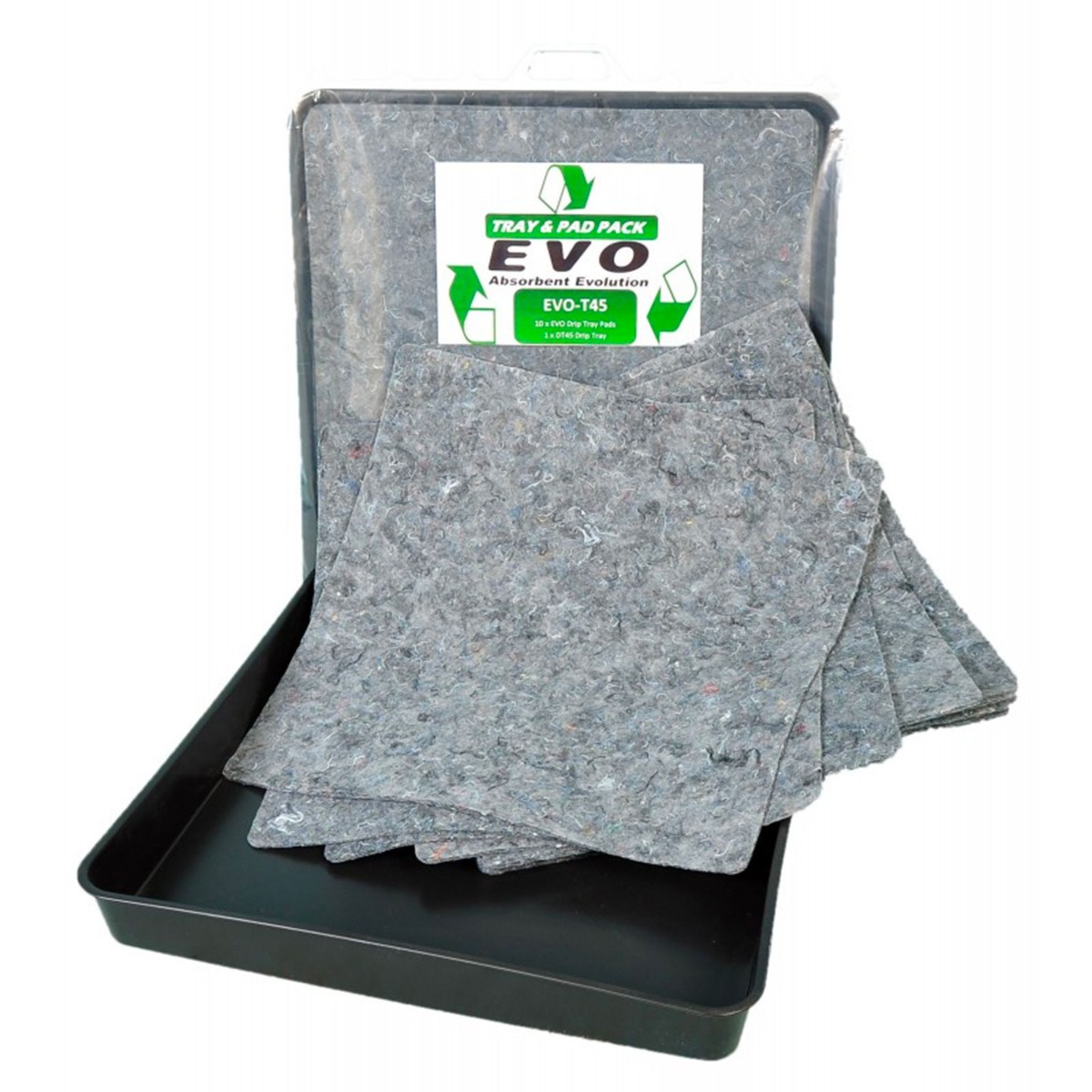 Drip Tray C/W 5 EVO Absorbent Pads - 59 x 59 x 1cm