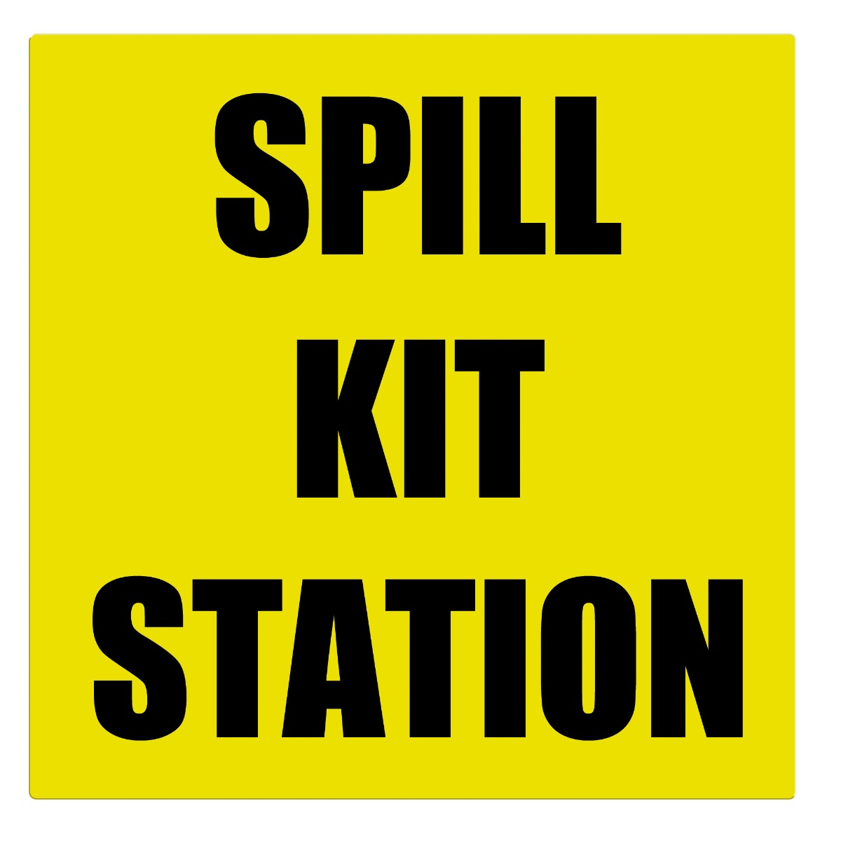 "Spill Kit Station" Sign