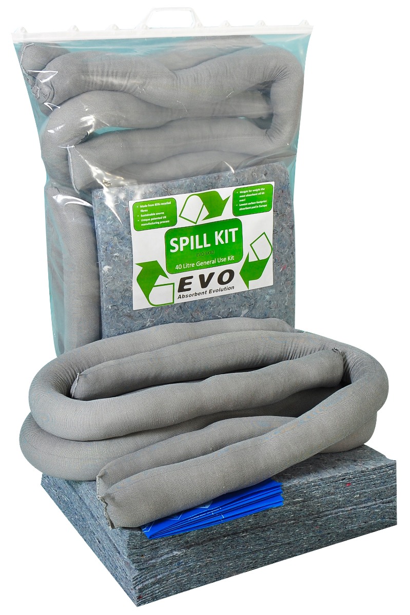 Universal Spill Kit - Clip-tog Bag - Absorbs 40L