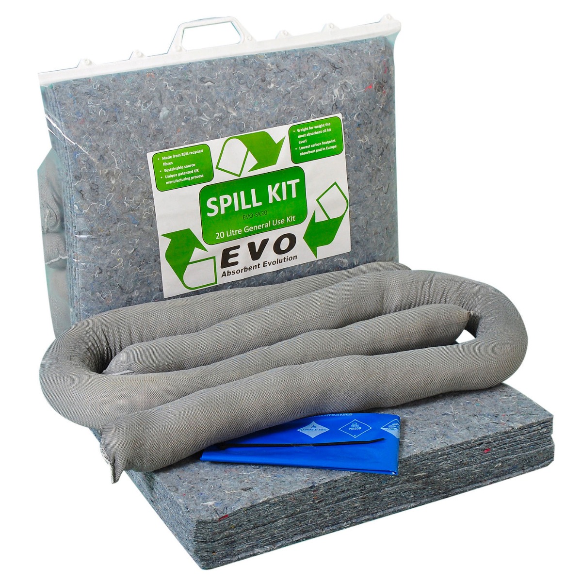 Universal Spill Kit - Clip-tog Bag - Absorbs 20L