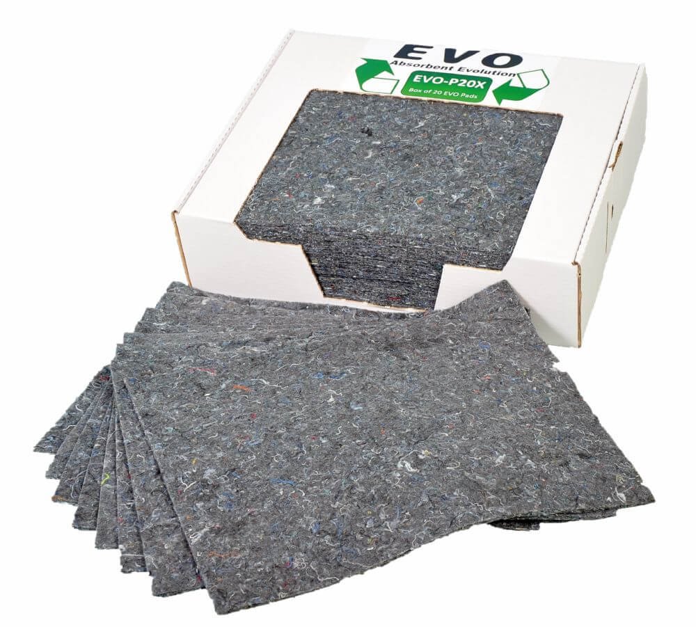 EVO Absorbent Pads - Absorbs 26L -  Box Pack of 20