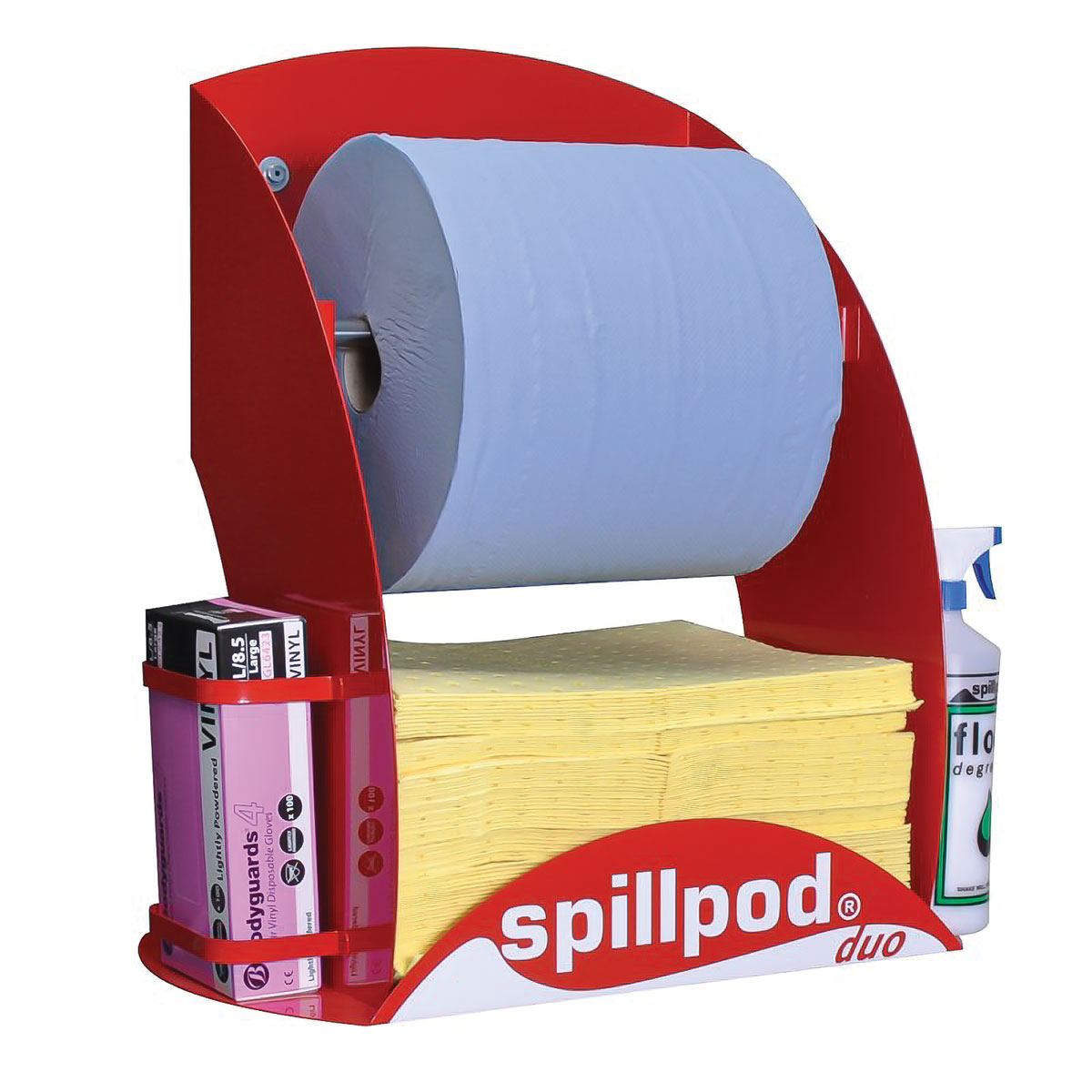 SpillPod Duo - Blue 2-ply 1000 Sheet Paper Roll