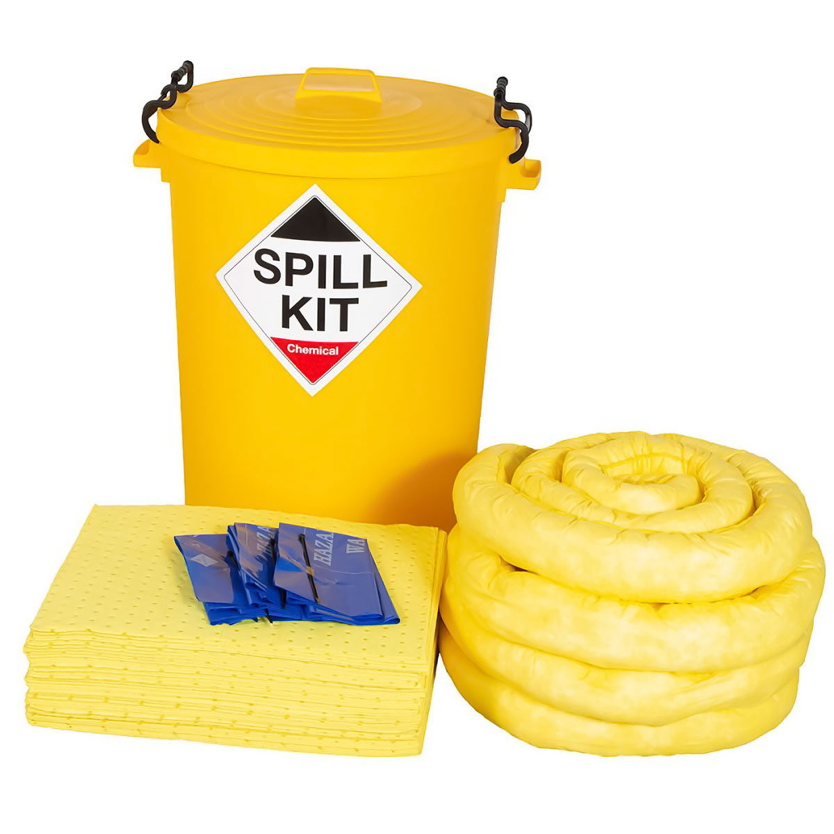 Chemical Spill Kit - Plastic Drum - Absorbs 90L