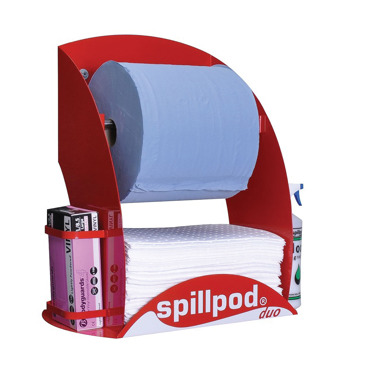 SpillPod Duo - Blue 2-ply 1000 Sheet Paper Roll