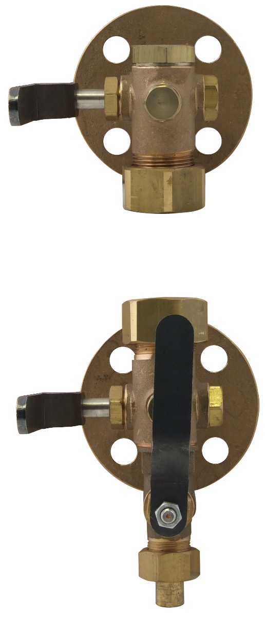Hopkinson Gauge Cocks 3/4" Flanged 3/4" Table H