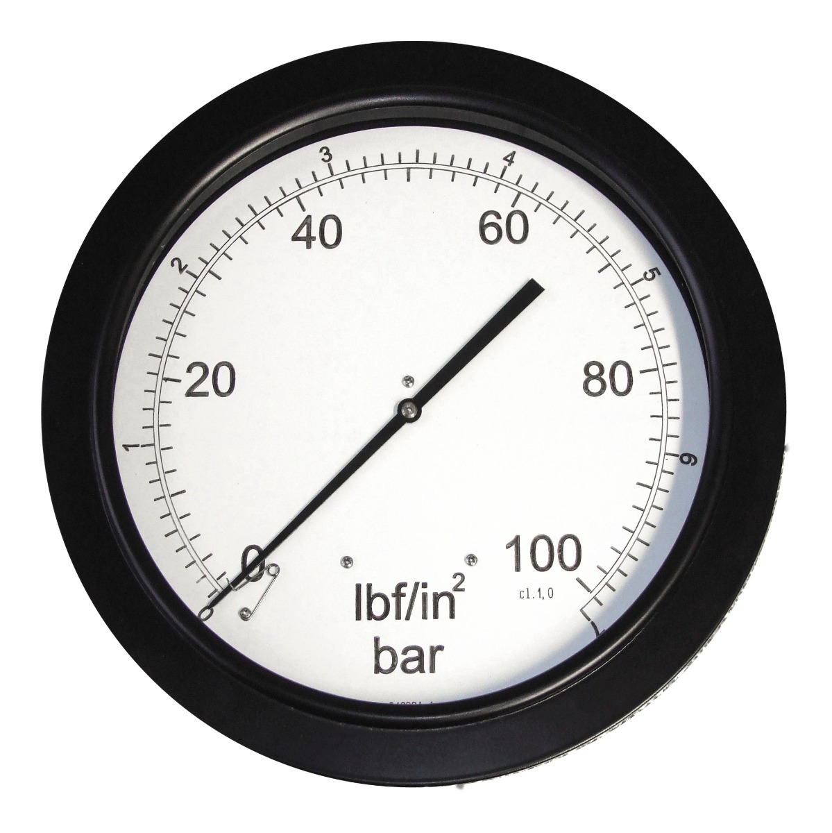 8" Front Flange Press Gauge 0-100 psi/Bar 3/8"BSP Back Conn.