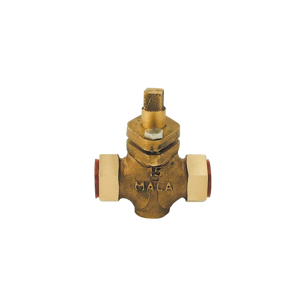 1/2" BSP 2 Way Gland Packed Bronze Plug Valve