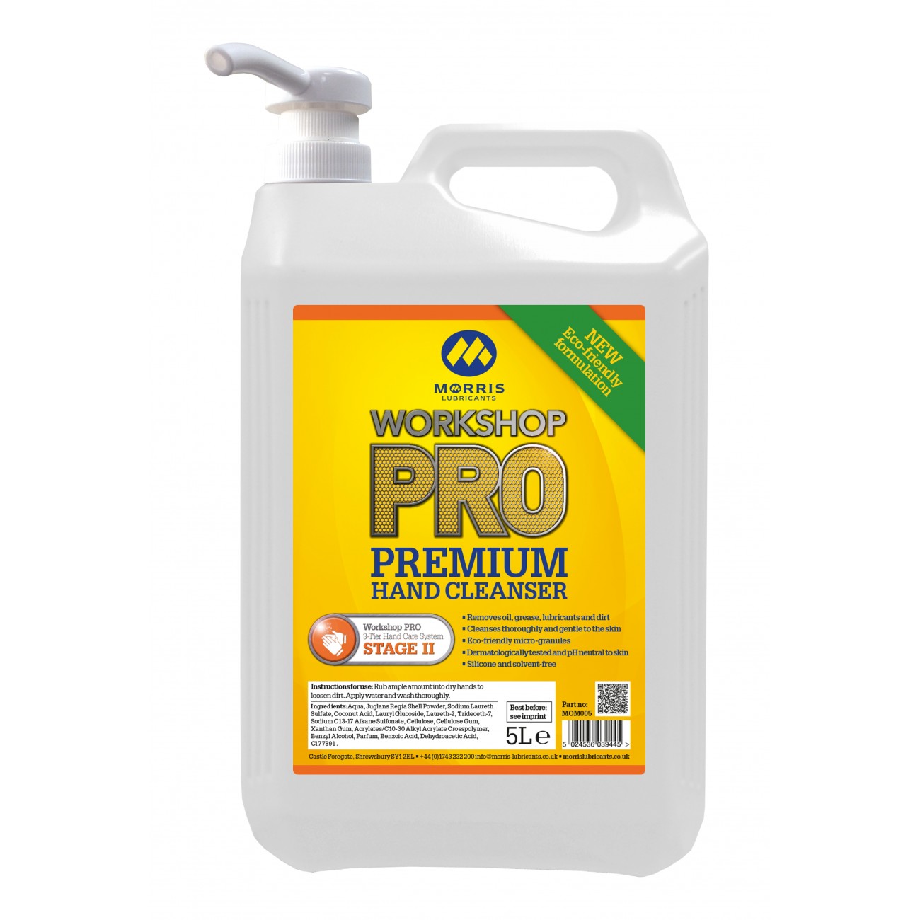 Workshop Pro Premium Hand Cleaner 5L inc.Hand Pump