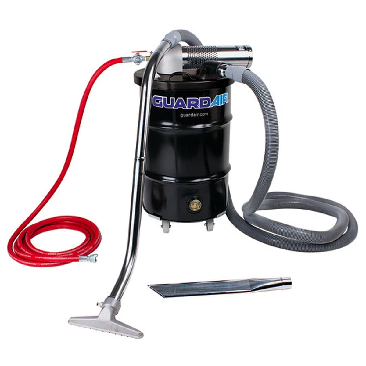 Guardair / Nortech 30 Gallon Single Venturi Drum Vacuum Kit C/W 1 1/2" Hose & Tool