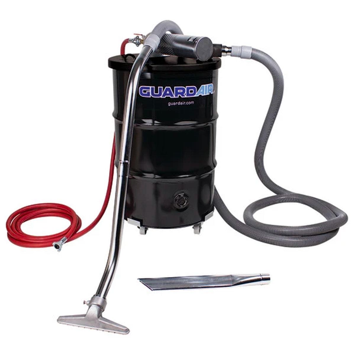 Guardair / Nortech 55 Gallon Single Venturi Drum Vacuum Kit C/W 2" Hose & Tools
