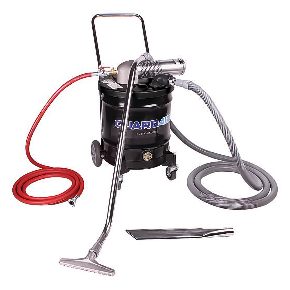 Guardair / Nortech 20 Gall.Single D Venturi Drum Vac Kit C/W 1 1/2" Hose & Tool