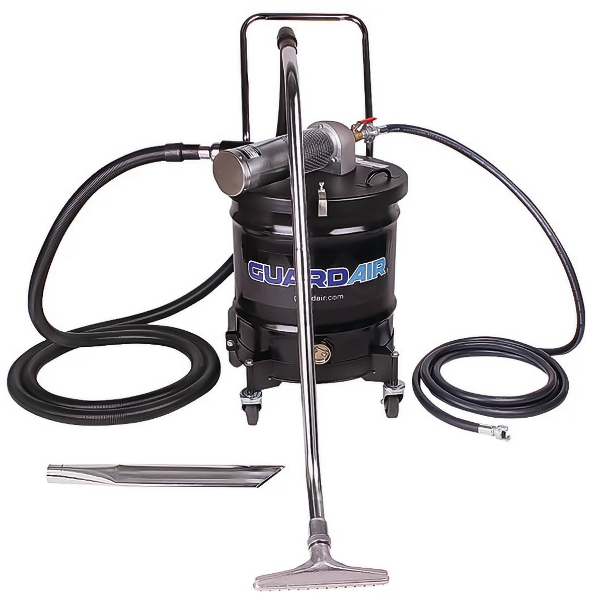 Guardair / Nortech 20 Gall.Single D Venturi Static Conductive Drum Vac Kit C/W 1 1/2" Hose & Tool