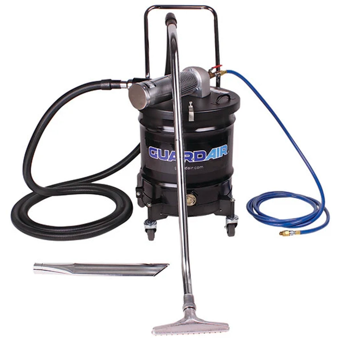 Guardair / Nortech 20 Gall.Single S Venturi Static Conductive Drum Vac Kit C/W 1 1/2" Hose & Tool