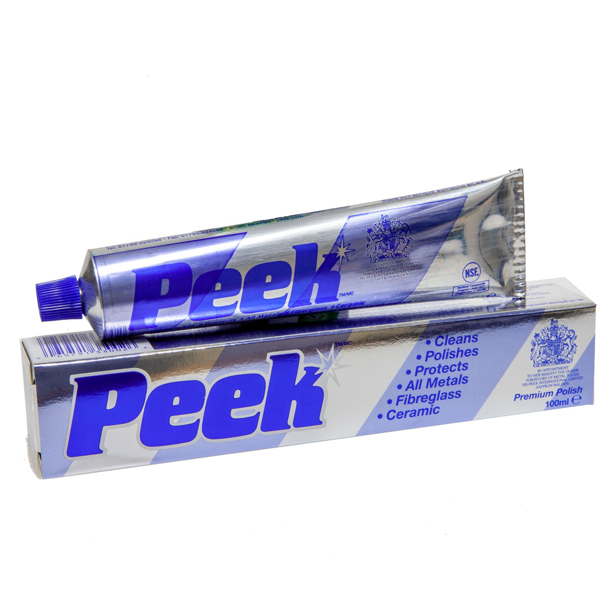 Peek Polish 100g Tube Cream Metal Polish & Cleaner