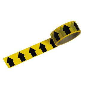 Arrows Black On Yellow Tape 38mm x 33M Roll