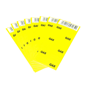 Gas Pipe Labels (Pack of 8)