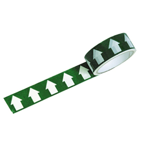 Arrows White On Green Tape 38mm x 33M Roll