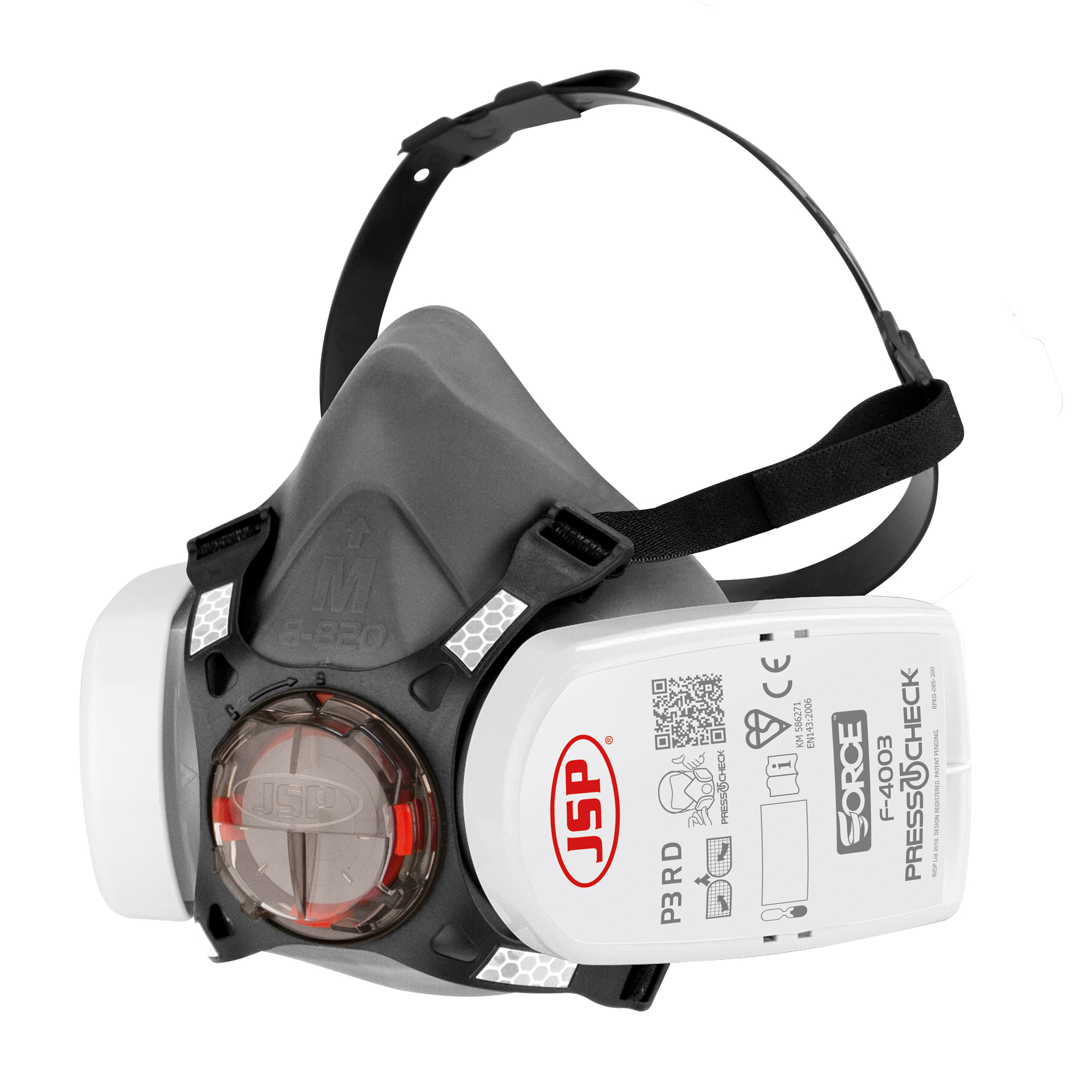 Half Mask Face Respirator (M) c/w P3 Filter Cartridges