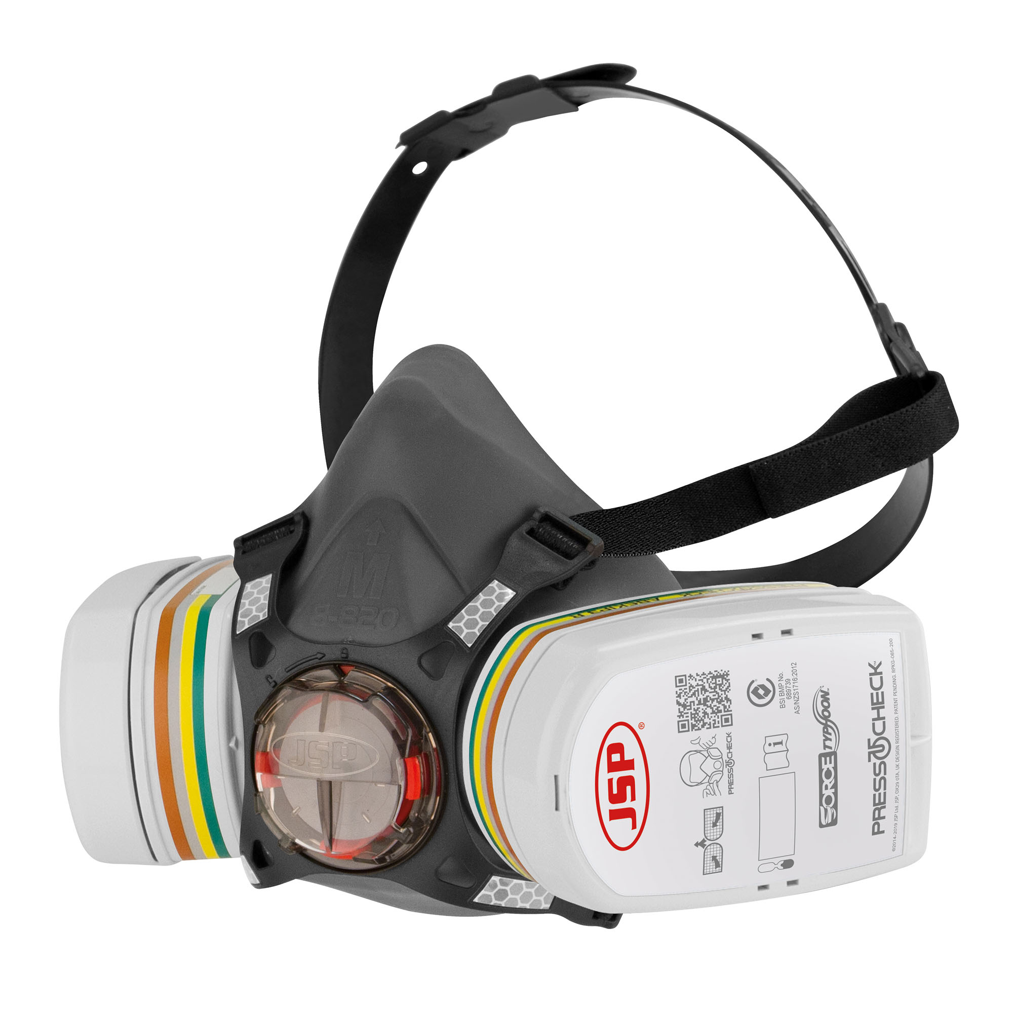 Half Mask Face Respirator (M) c/w ABEK1P3 Filter Cartridges