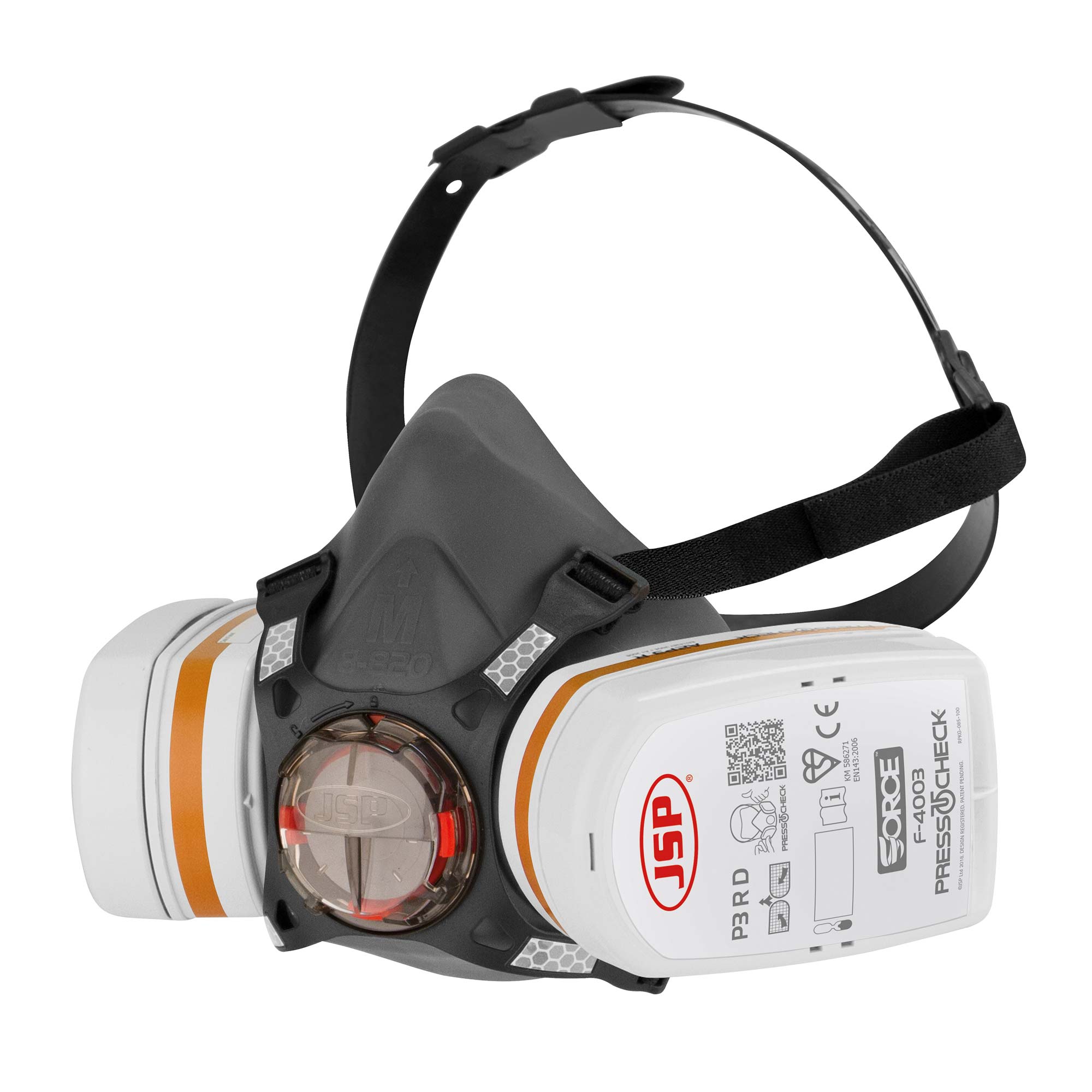 Half Mask Face Respirator (M) c/w A2P3 Filter Cartridges