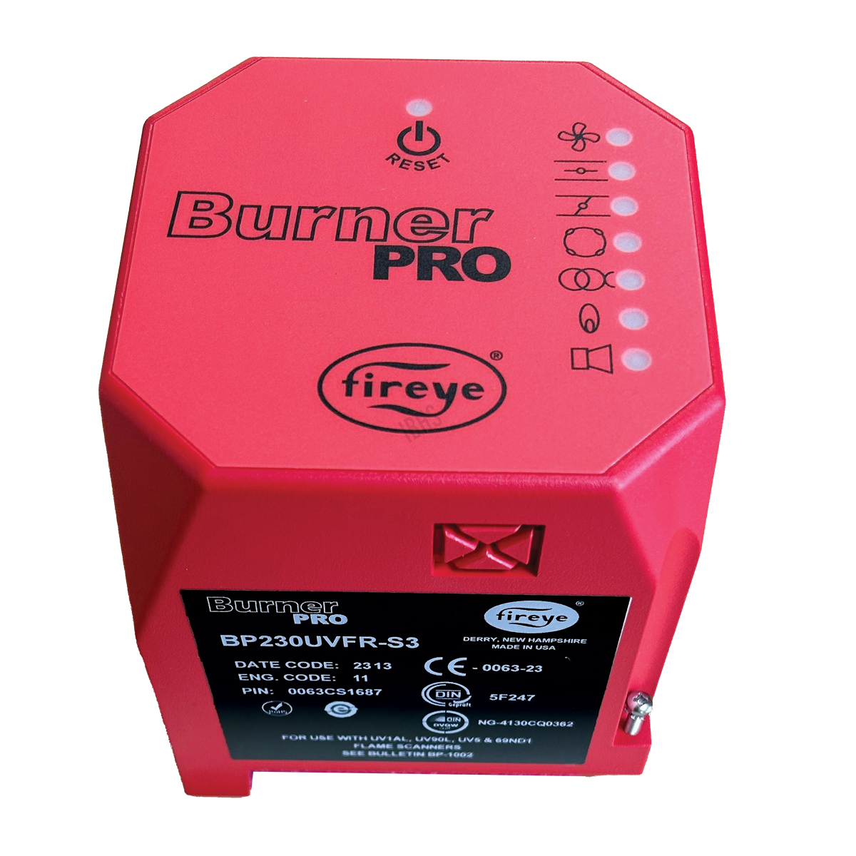 Fireye BurnerPro 230vAC 50/60Hz Series 3 Timings UV & F
