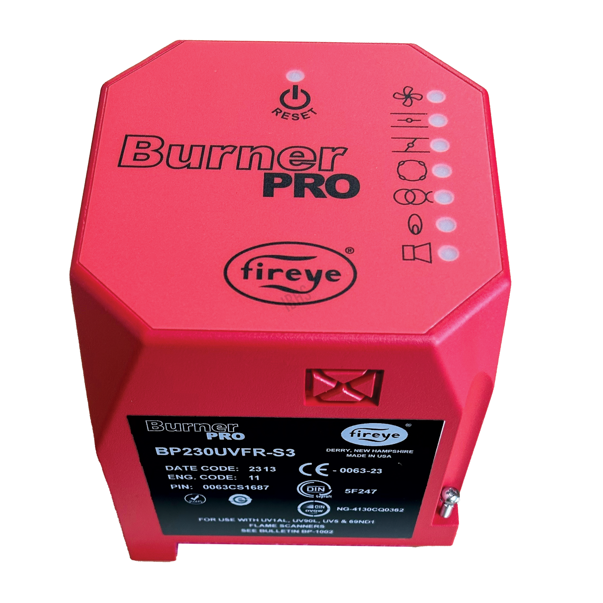 Fireye BurnerPro- 230vAC 50/60Hz Series 3 Timings UV & F