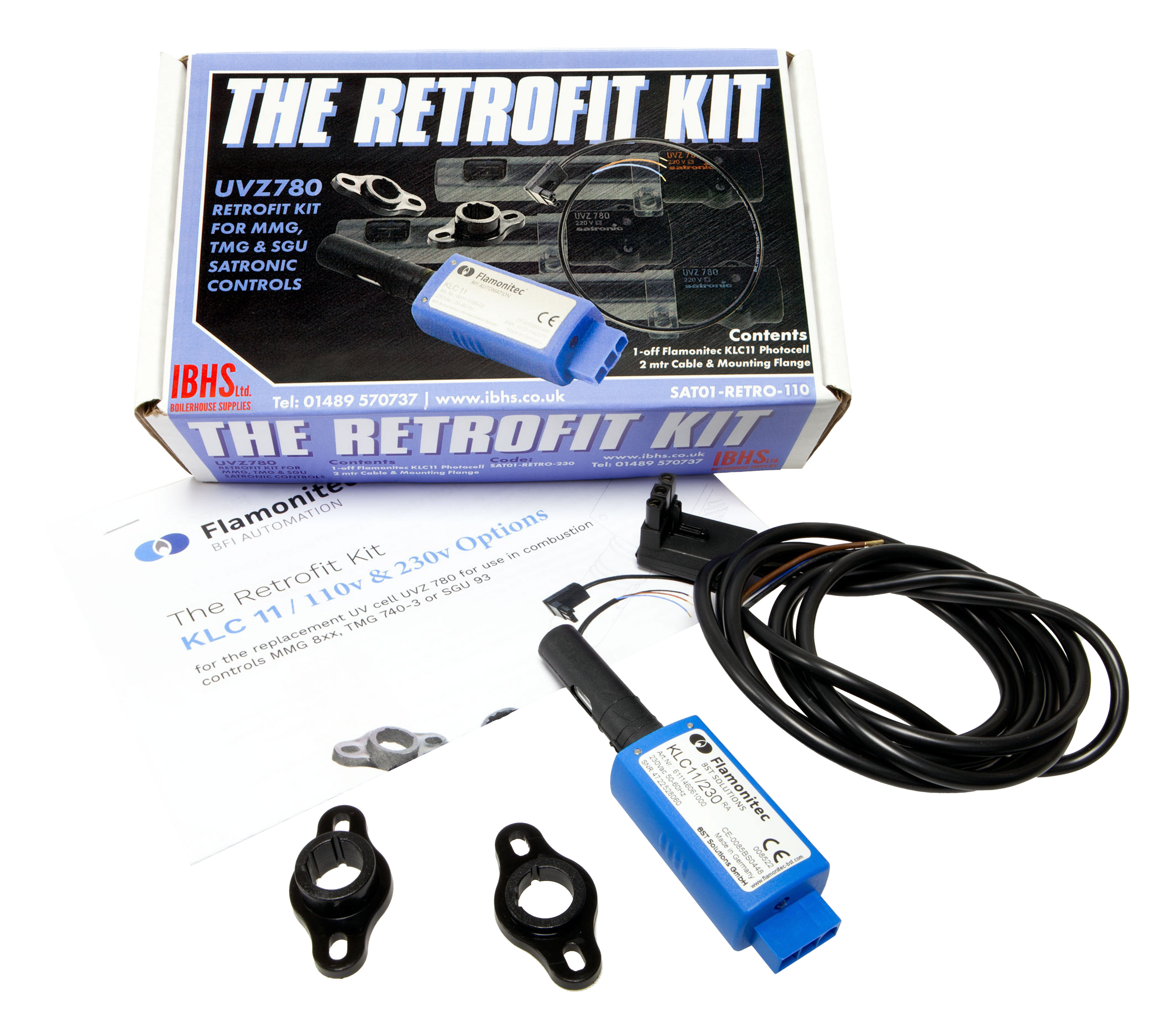 UVZ780 Retrofit Kit for MMG, TMG & SGU 110v Satronic Controls