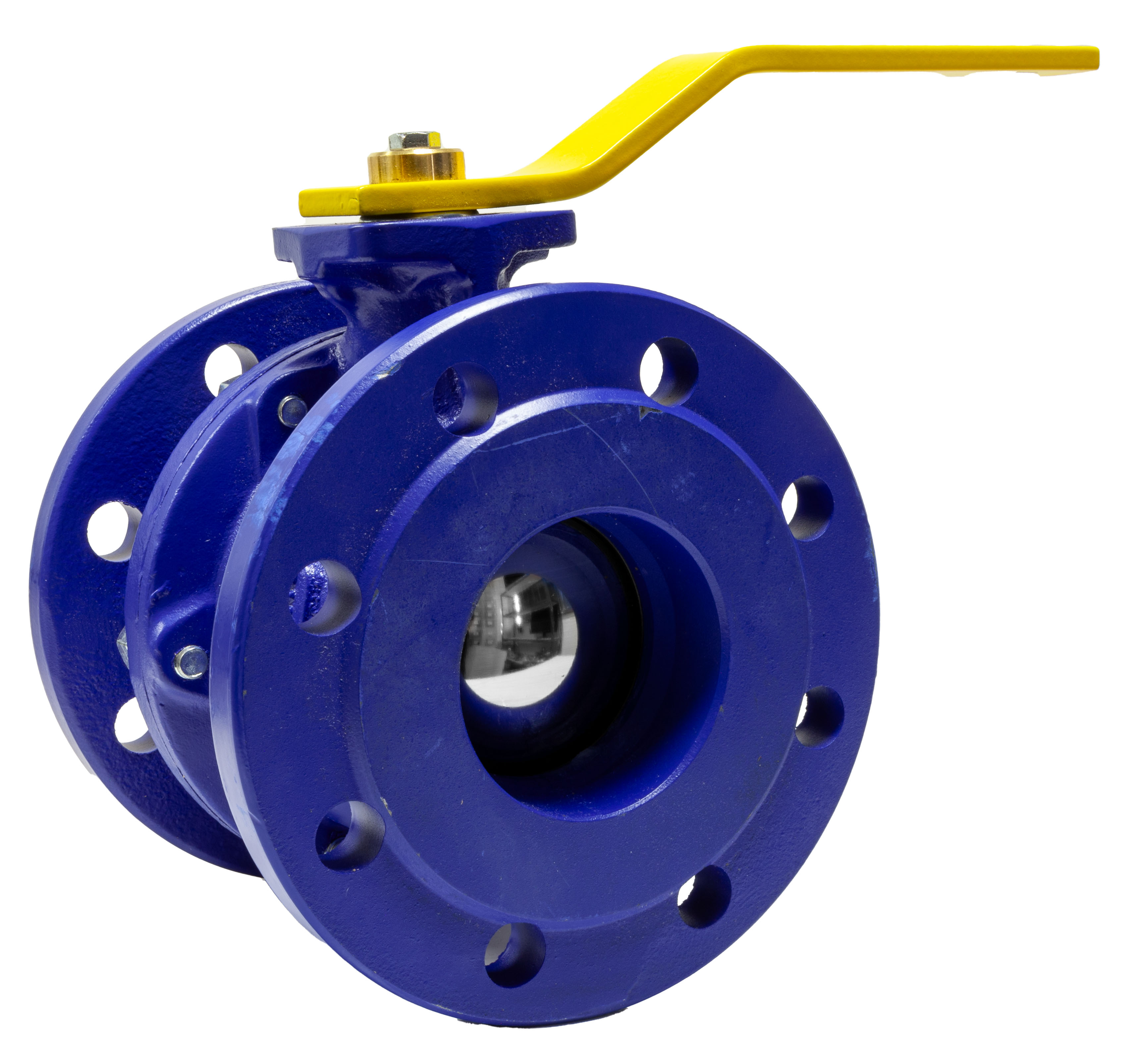 1 1/2" Flanged PN16 Ductile Iron Gas Approved Ball Valve