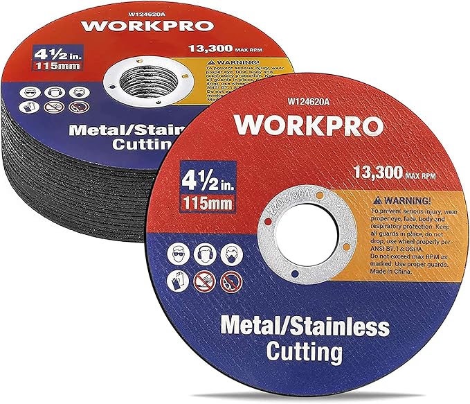 Metal & Stainless Steel Cutting Wheel - 115mm x 1.2mm Thin (20 Pack)